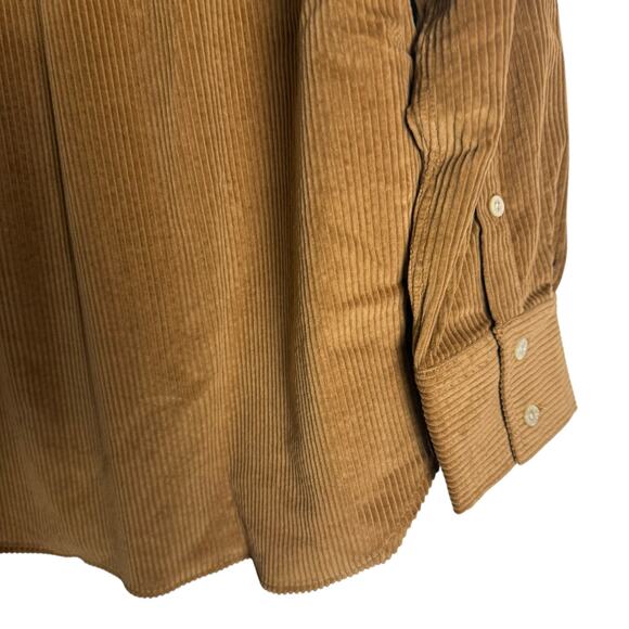 AYR The Deep End Brown Corduroy Relaxed Fit Button Up Shirt Size XS - Picture 5 of 8